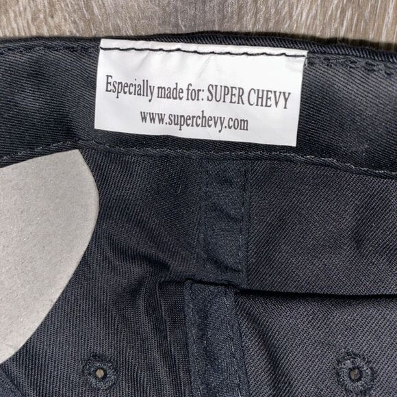 Vintage NEW Super Chevy Magazine Hat Black Baseball Trucker Cap - Picture 10 of 10